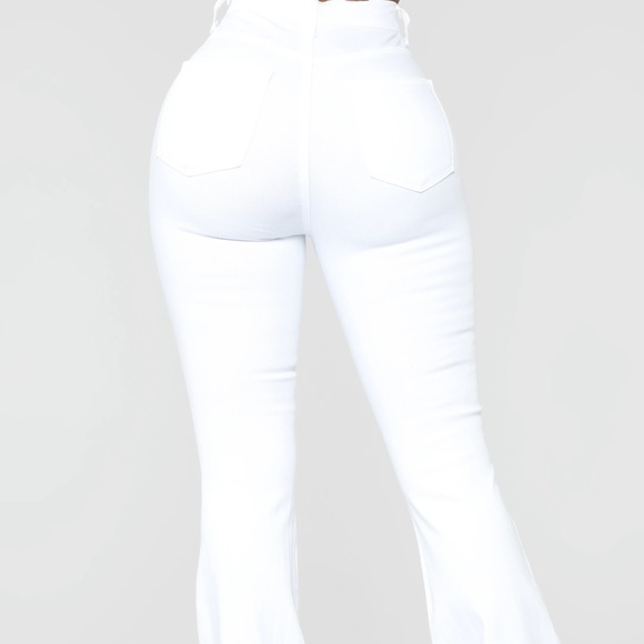 Bell Bottom Blues Jeans - White high waist NWT - Picture 5 of 7